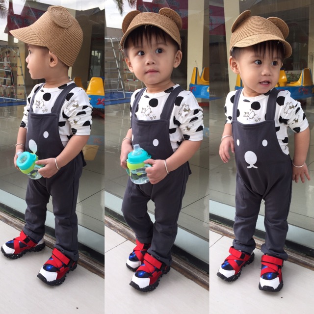 Set áo thun kèm yếm cho bé 