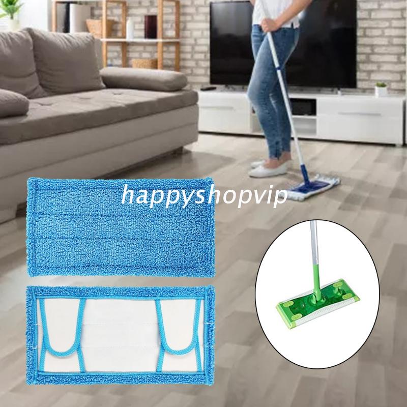 Miếng Vải Lau Sàn Khô Và Ướt Có Thể Giặt Và Lật Cho Cây Lau Nhà Swiffer