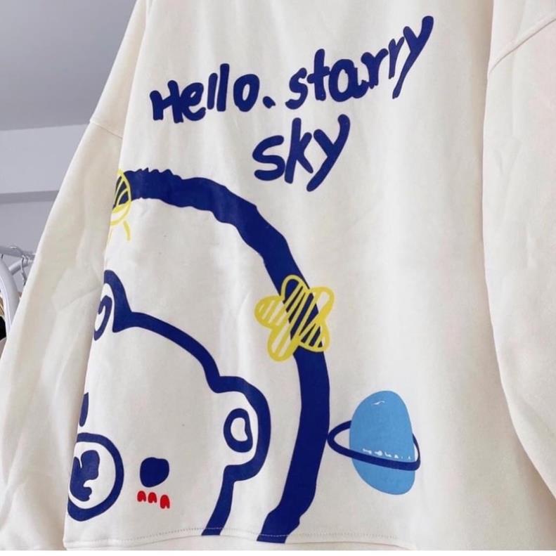 🔥 ÁO SWEATER Gấu Hello, Áo Nỉ Thụng Tay Phồng (ảnh thật + video) !