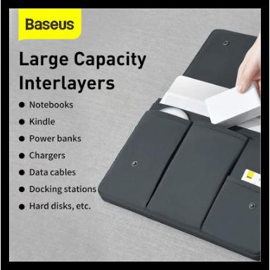 Baseus Túi Đựng Bảo Vệ Macbook Pro 13inch - Black 13inch Akl389 | BigBuy360 - bigbuy360.vn