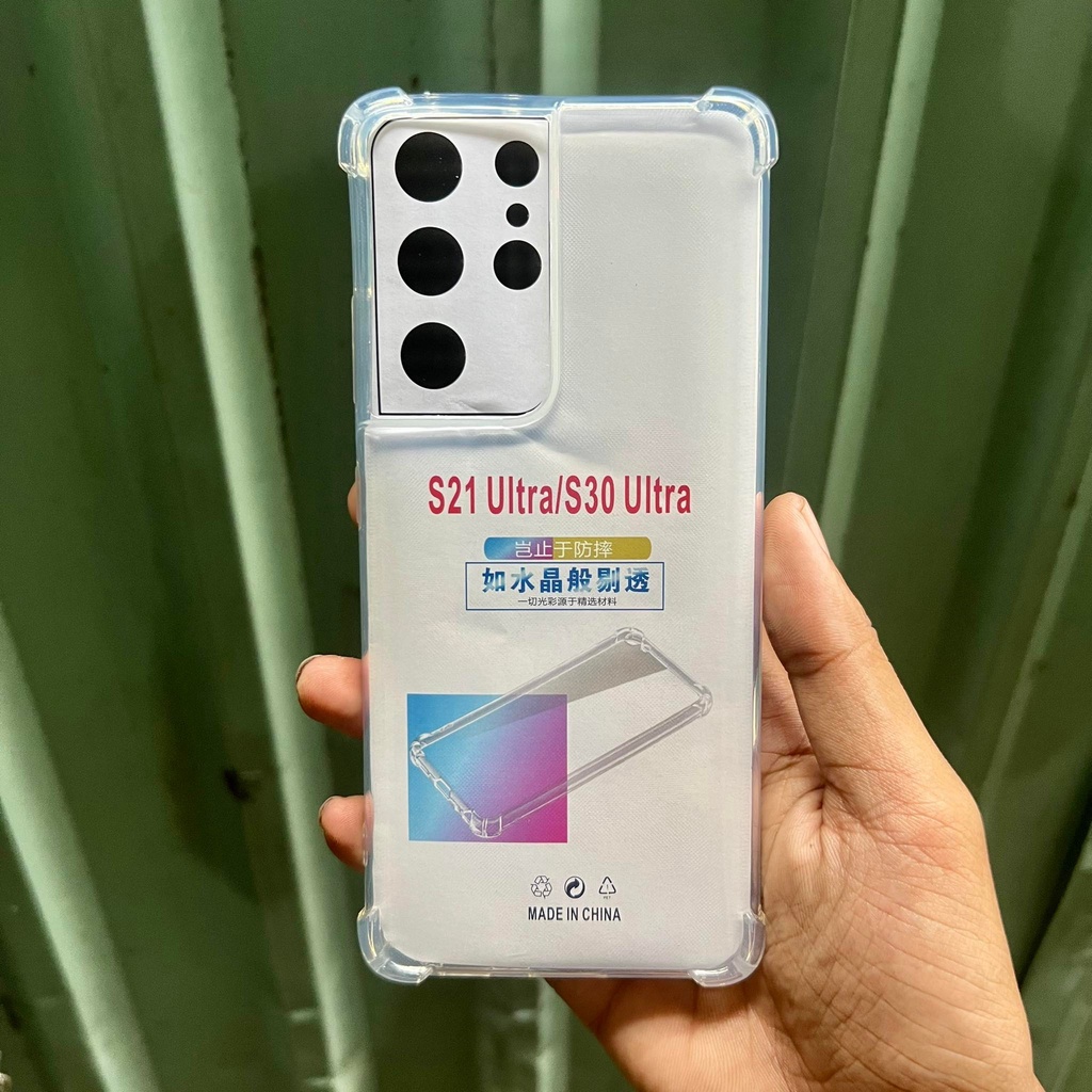 Ốp lưng Samsung S21 ULTRA dẻo trong suốt có gù bảo vệ 4 góc-phụ kiện online shop