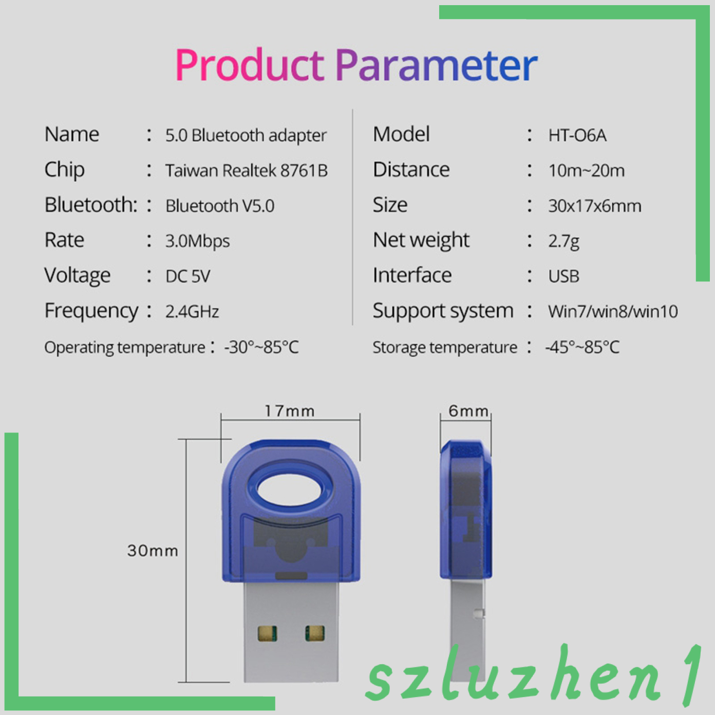 Usb Bluetooth 5.0 Dongle Cho Windows 7 8 10 Pc Laptop | BigBuy360 - bigbuy360.vn