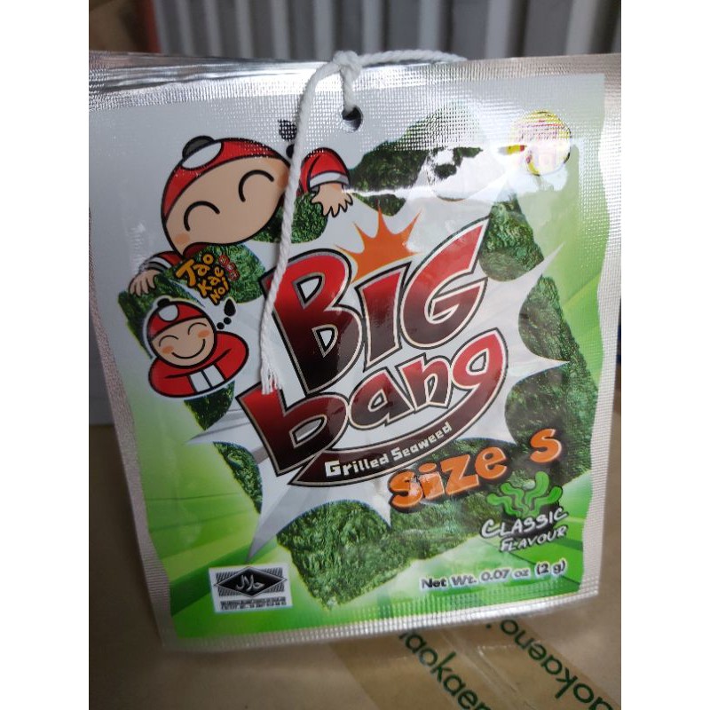 Lốc 24 gói *2g/ gói rong biển Big Bang thái lan