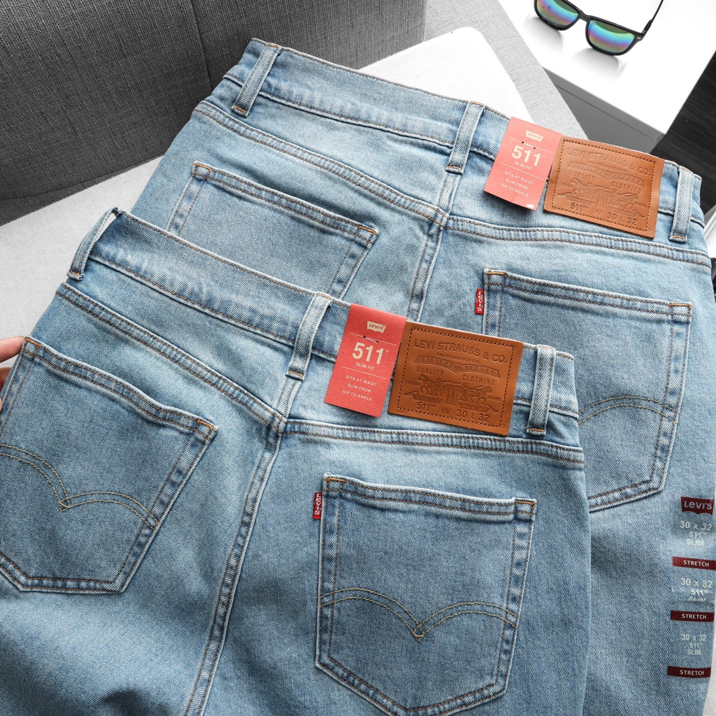 Quần jean dài nam Lv 511 hàng dư xịn hải quan (Form ống đứng slimstrech,chấtt vải co dãn nhẹ,made in cambodia) LVX003 | BigBuy360 - bigbuy360.vn