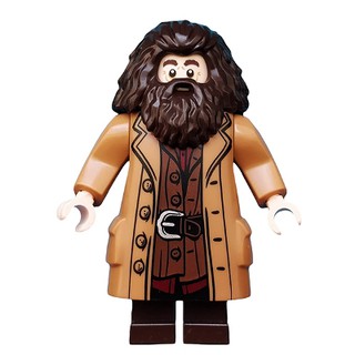 Nhân vật Giáo sư Rubeus Hagrid (Áo choảng nâu nhạt) - Trong Đồ chơi lắp ráp Iego chủ đề Harry Potter - mã  hp144
