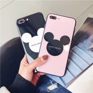 Ốp lưng kính mickey cao cấp