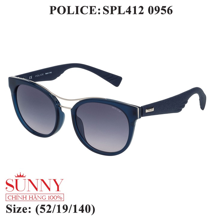 Kính mát chính hãng Police SPL412 màu sắc thời trang, thiết kế dễ đeo bảo vệ mắt