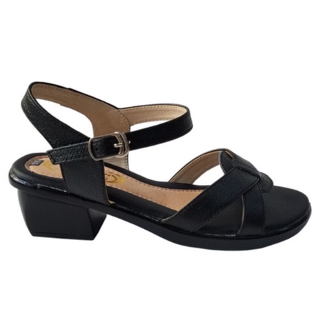 Giày sandal cao gót da bò thật BIGGBEN cao 4cm HKD457