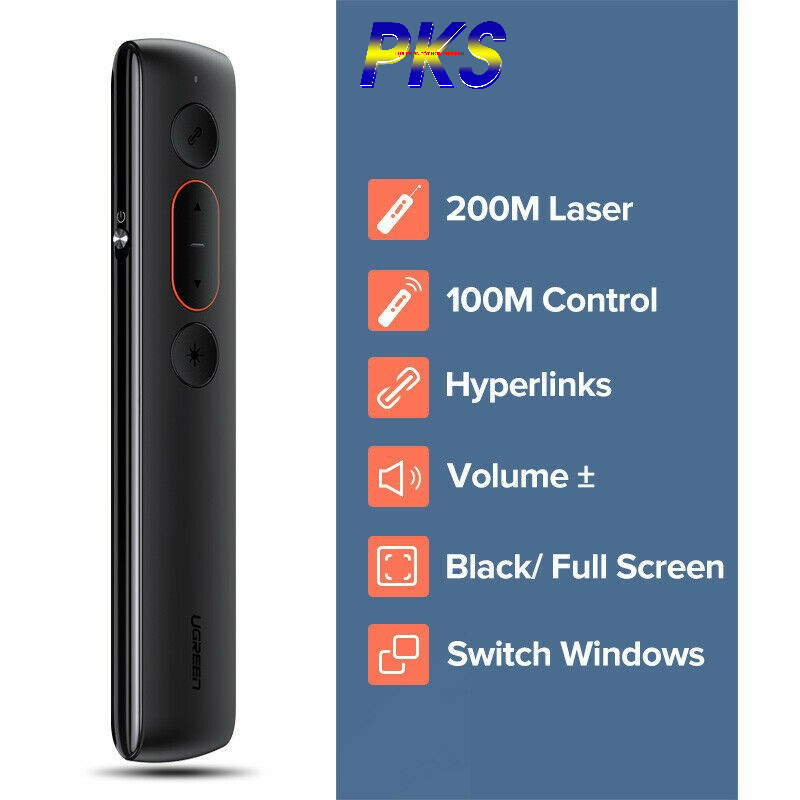 Bút trình chiếu Laser không dây điều khiển từ xa 100m cao cấp Ugreen 60327