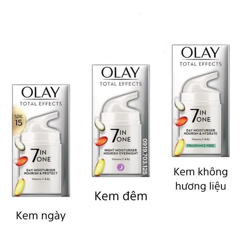 Bản UK . Kem dưỡng OLAY Total Effects 7 in 1