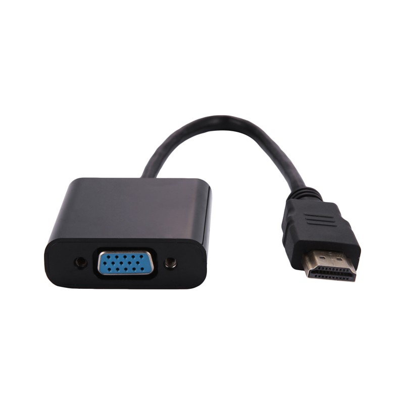 1080P Micro-HDMI/Mini HDMI/HDMI to VGA Converter Adapter With Audio Video Cable Black | BigBuy360 - bigbuy360.vn