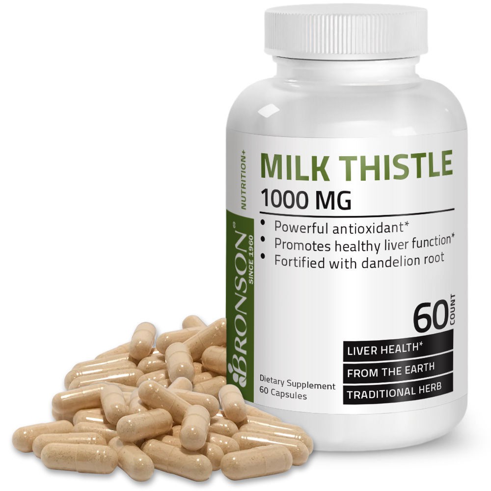 Organic Vitamins Milk Seed Extract Thistle - 1000 mg - 60 viên Mỹ - Bổ gan | BigBuy360 - bigbuy360.vn
