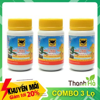 Combo 3 lọ - Phân bón lá đầu trâu 701 NPK 10-30-20 - T12.2