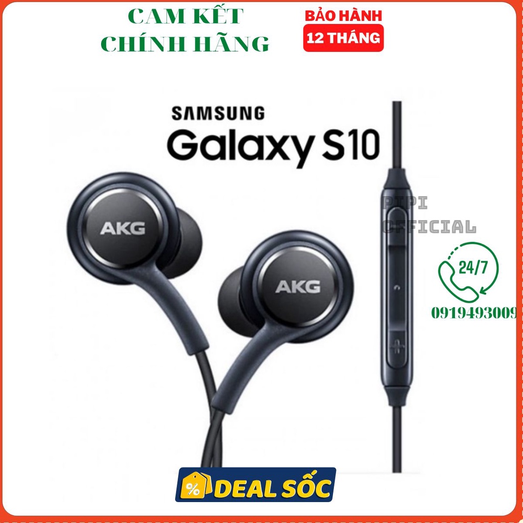 Tai nghe samsung AKG Galaxy S10 - S10 Plus - S105G - S10e Cam Kết chính hãng CHÍNH HÃNG BH 12T
