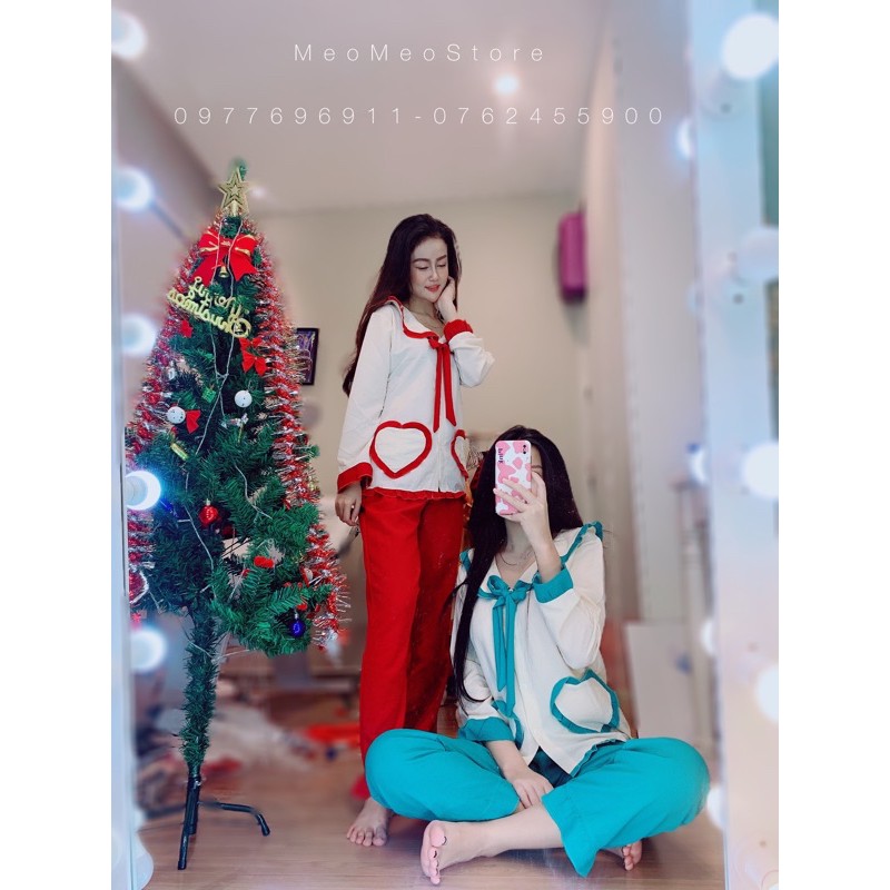 Set Đồ Bộ Nữ Pijama Tiểu Thư Tay Lửng Phối Kiểu Cực Xinh Xắn Đáng Yêu