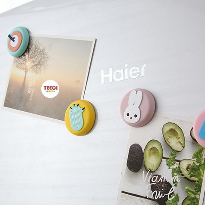 Nam Châm Silicon Dính Hít Trang Trí Dán Tủ Lạnh Kệ Sách Giỏ Bút Dán Giấy Nhắc Việc Bảng Từ U160