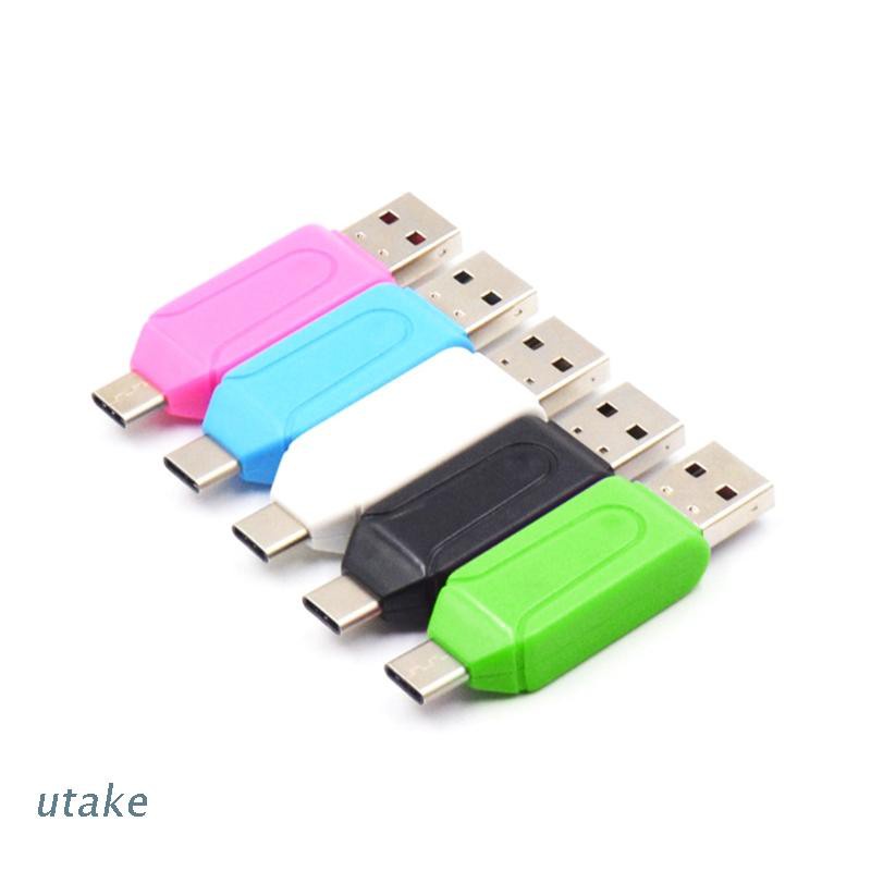 Đầu Đọc Thẻ Nhớ Utake Type-C Usb 2.0 Tốc Độ Cao