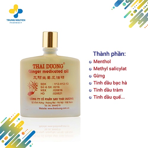 Dầu gừng Thái Dương (Chai 24ml)