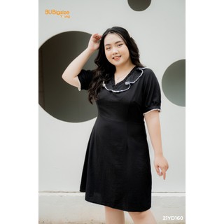 Đầm xòe a cổ bèo kẹp ren bigsize 55kg đến 95kg - 21yd160 -