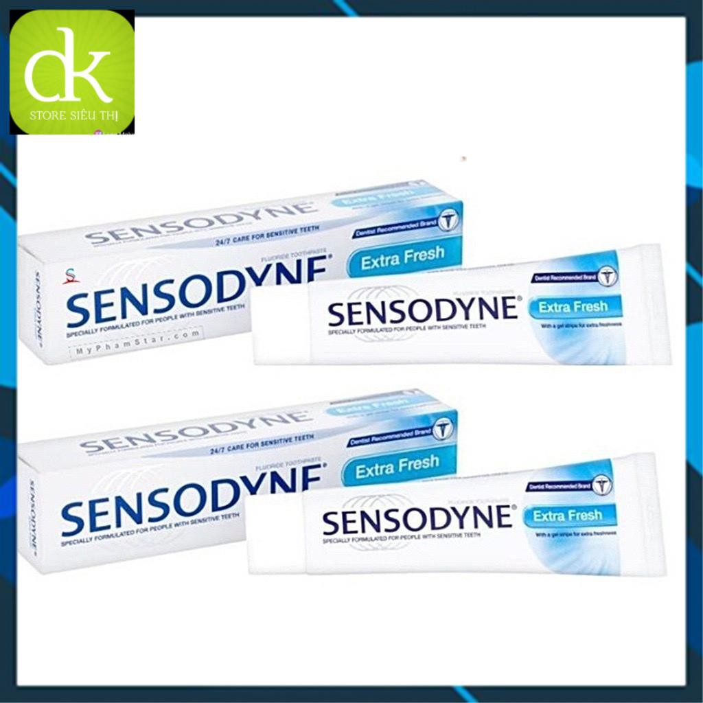 [ 𝐅𝐑𝐄𝐄𝐒𝐇𝐈𝐏 𝐇𝐎̉𝐀 𝐓𝐎̂́𝐂 ] Kem đánh răng Sensodyne Fresh Mint giảm ê buốt 24/7 100g tặng kèm bàn chải