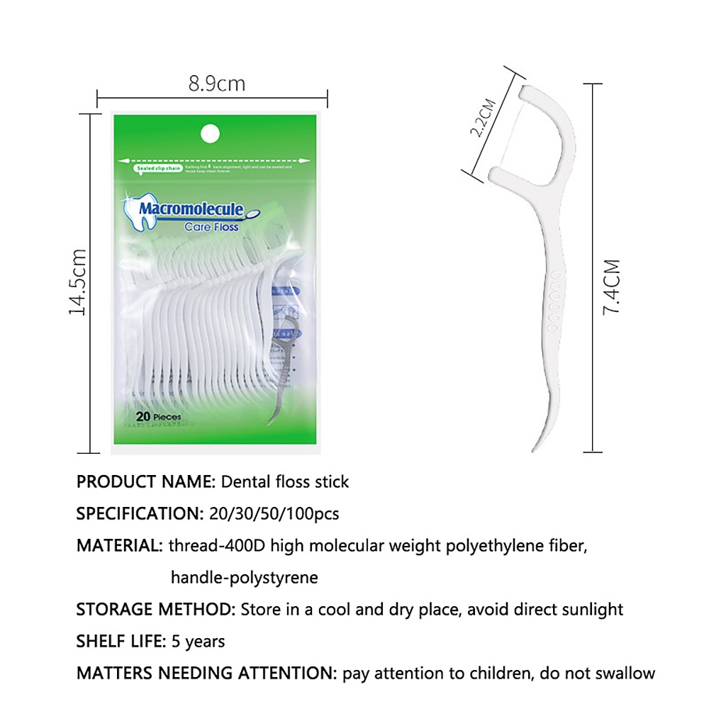 Set 50 / 100 Tăm Chỉ Nha Khoa Chất Lượng Cao