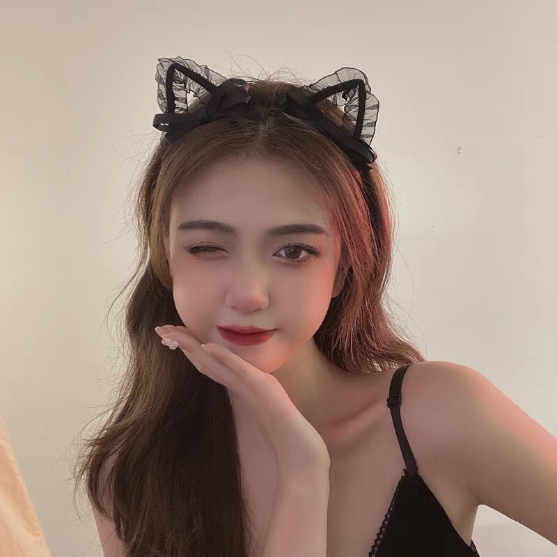 Cài Tóc Băng Đô Nữ Hàn Quốc Cute Tai Mèo Dễ Thương UMI XHF199