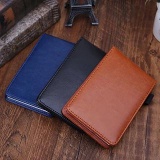 ST❀ Multifunction Pocket Planner A7 Notebook Small Notepad Note Book Leather Cover Business Diary Memos