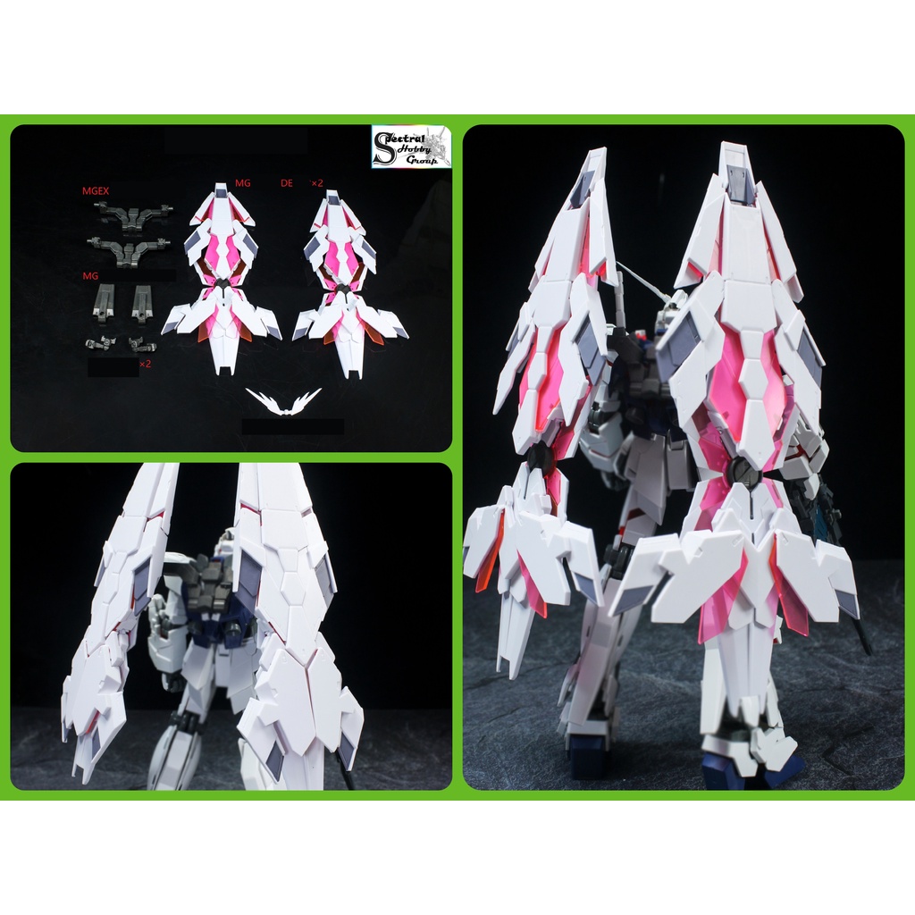 Phụ kiện mô hình lắp ráp EW 1/100 MG Full Shield Enhanced DE x2 cho Unicorn Banshee Phenex gundam