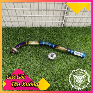 Cổ pô wave/dream inox 304 lên 7 màu gắn pô zin xe wave, dream