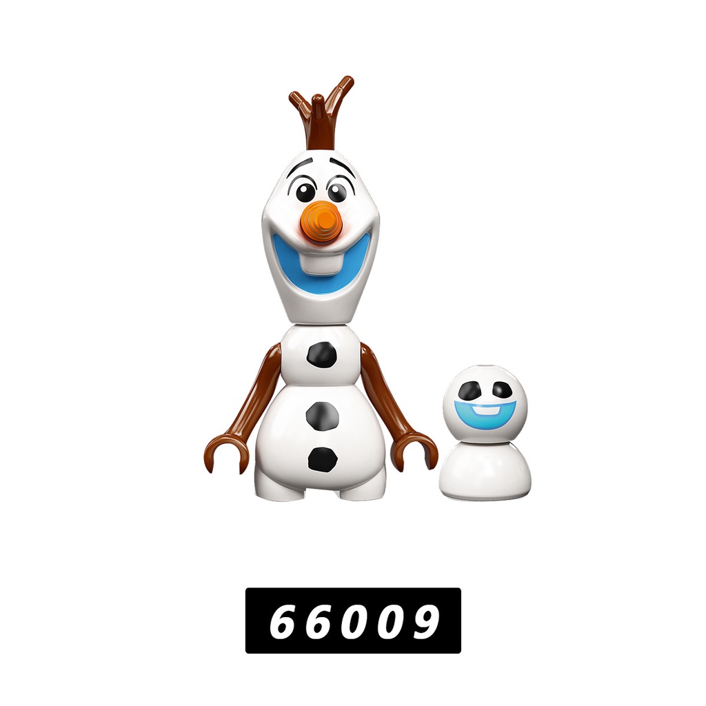 Minifigures Lắp Ráp Đồ Chơi Nhân Vật Hoạt Hình Công Chúa Elsa Anna Hoàng Tử Người Tuyết 66006 66010