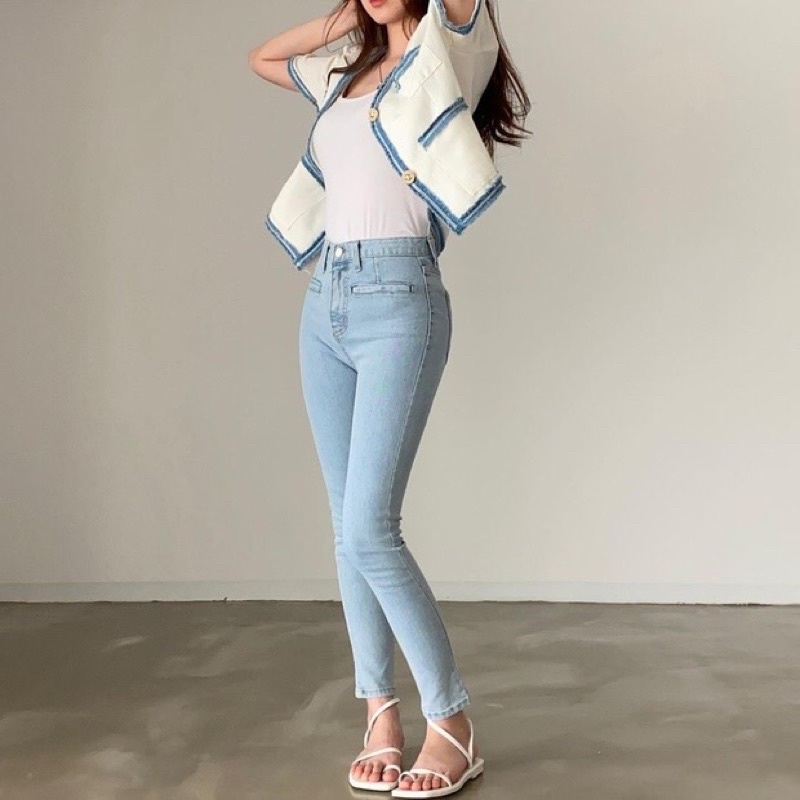 ÁO KHOÁC TAY LỠ VIỀN XANH | BigBuy360 - bigbuy360.vn