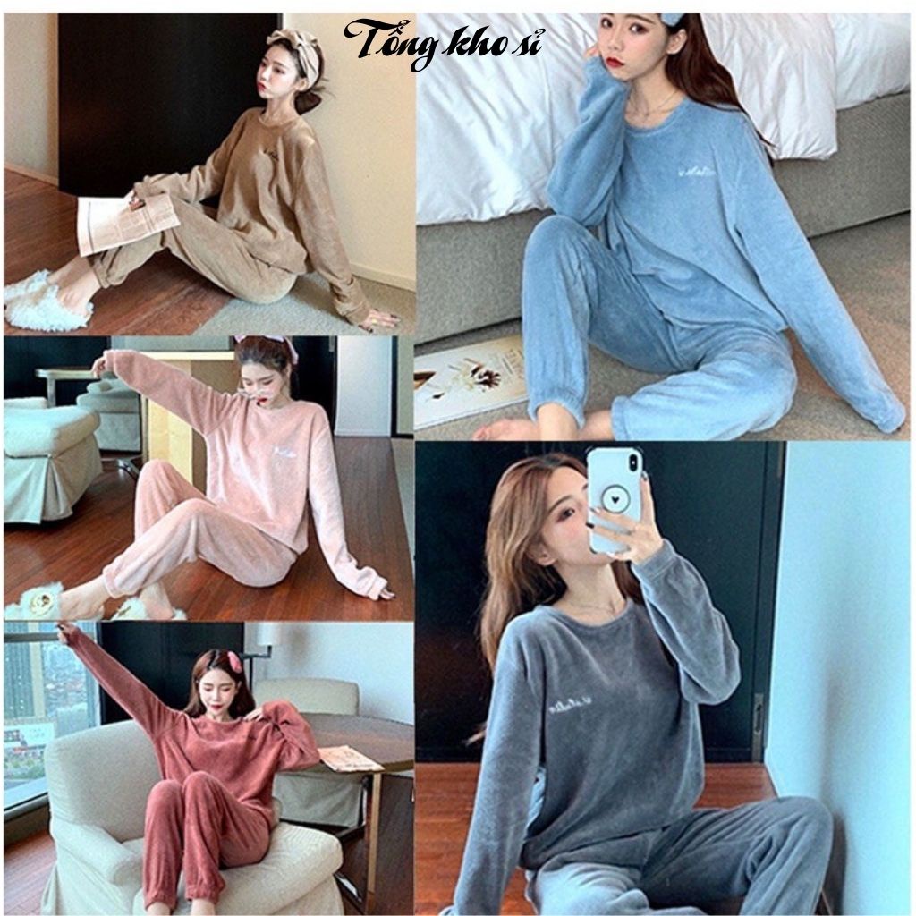 Đồ bộ nữ mặc nhà siêu ấm phong cách Hàn Quốc(hàng loại 1) | BigBuy360 - bigbuy360.vn