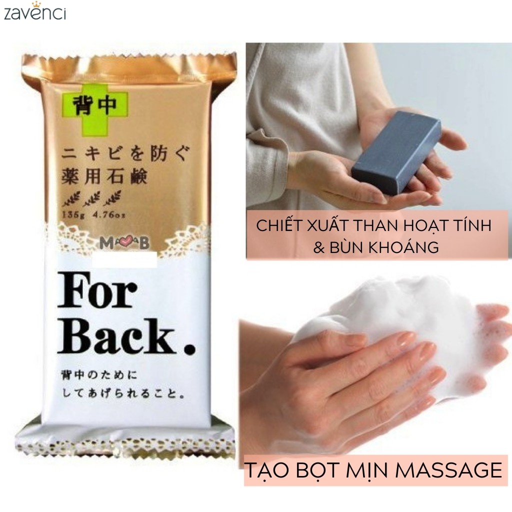 Xà phòng trắng da FOR BACK Pelican Medicated Soap ngừa mụn lưng 135g - ZAVENCI Official | BigBuy360 - bigbuy360.vn