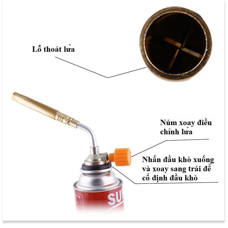 Đầu khò cho bình gas mini