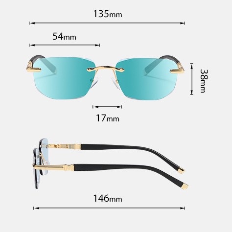 Kính râm có độ Lão, viễn thị siêu hot, tròng HD cao cấp màu xanh đậm chống ánh sáng xanh nam nữ mã Y88102