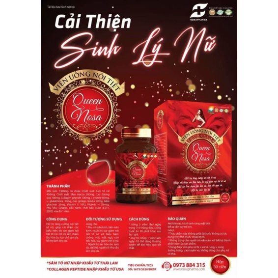 Viên uống nội tiết Queen Nosa