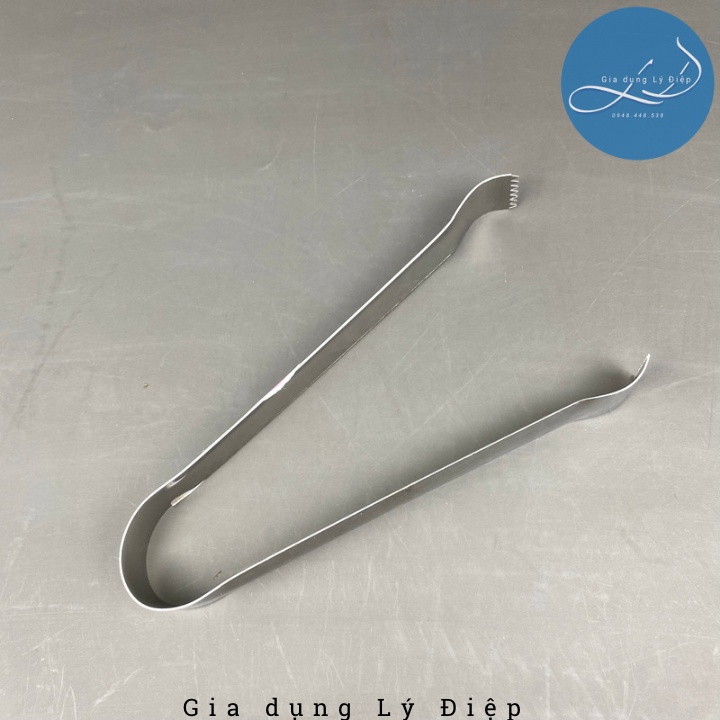 Kẹp inox gắp thức ăn,gắp hoa quả, gắp đá răng cưa inox