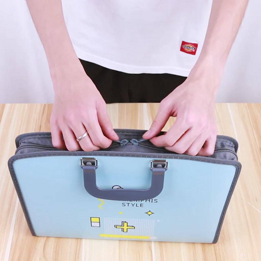 Túi Đựng Tài Liệu 13 Ngăn Cỡ a4 Có Khóa Kéo Tiện Dụng Cho Học Sinh | BigBuy360 - bigbuy360.vn