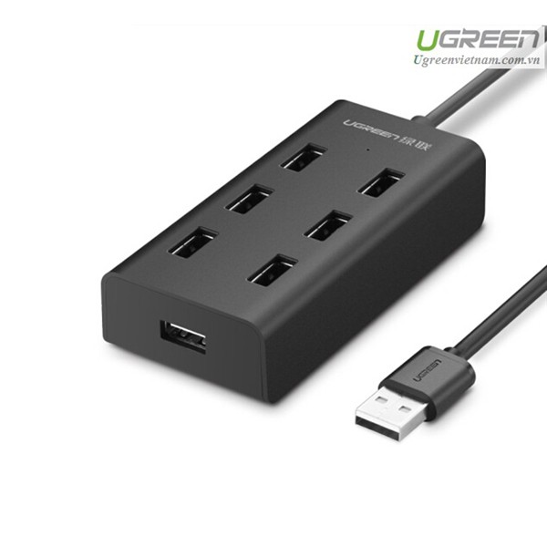 Hub USB 2.0 ra 7 cổng Ugreen 30374 - Hàng Chính Hãng