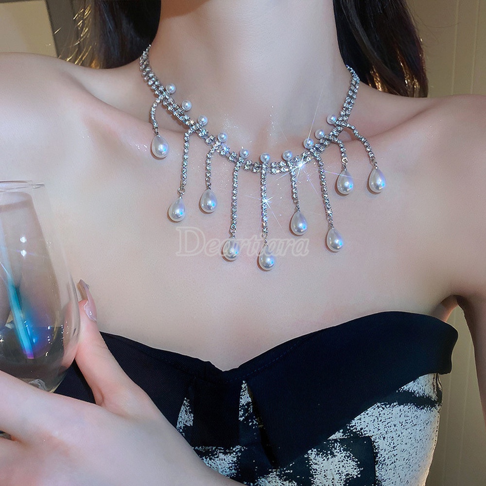 Vòng cổ Chuỗi Ngọc Trai Sang Trọng Thời Trang