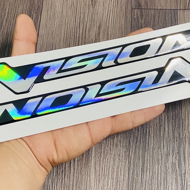 Bộ tem chữ nổi xe Honda Vision 110cc đời đầu dán trang trí dàn áo ( Hàng linh kiện )
