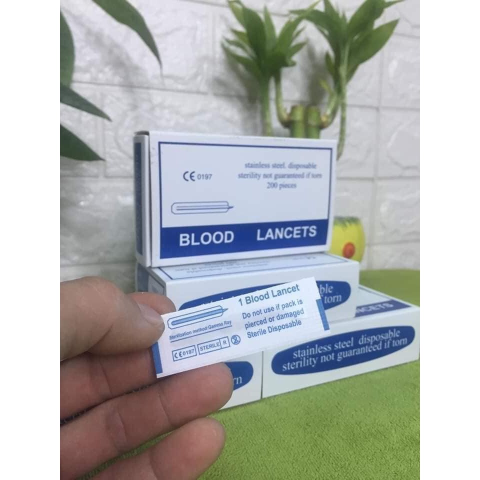 Kim Chích Mụn,Rạch Mụn Blood Lancets cho SPA Hộp 200c