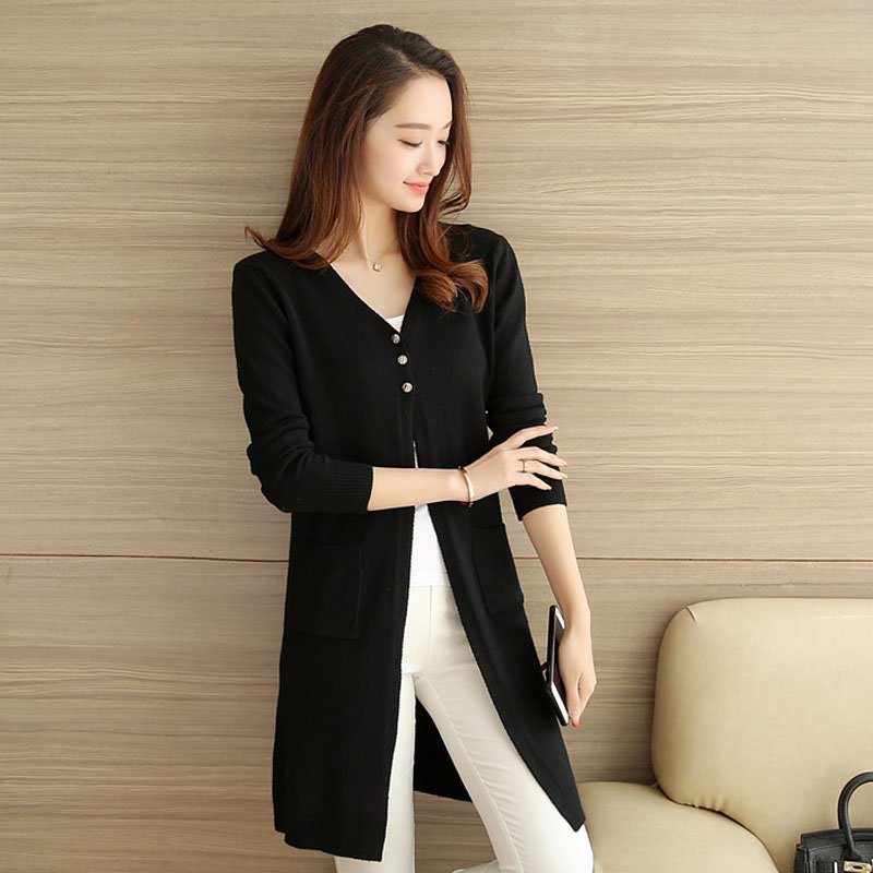 Áo khoác mùa đông,áo khoác cardigan nữ dáng dài Ak33