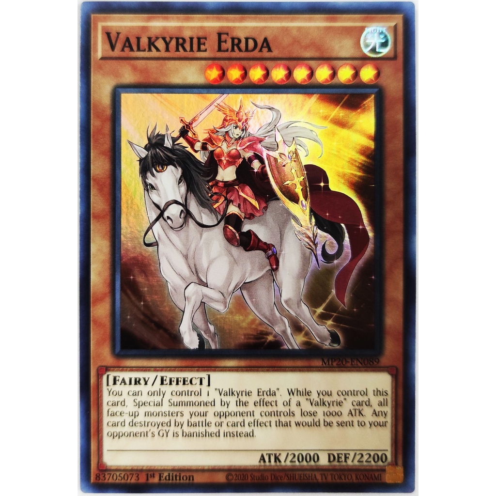 [Thẻ Yugioh] Valkyrie Erda |EN| Super Rare