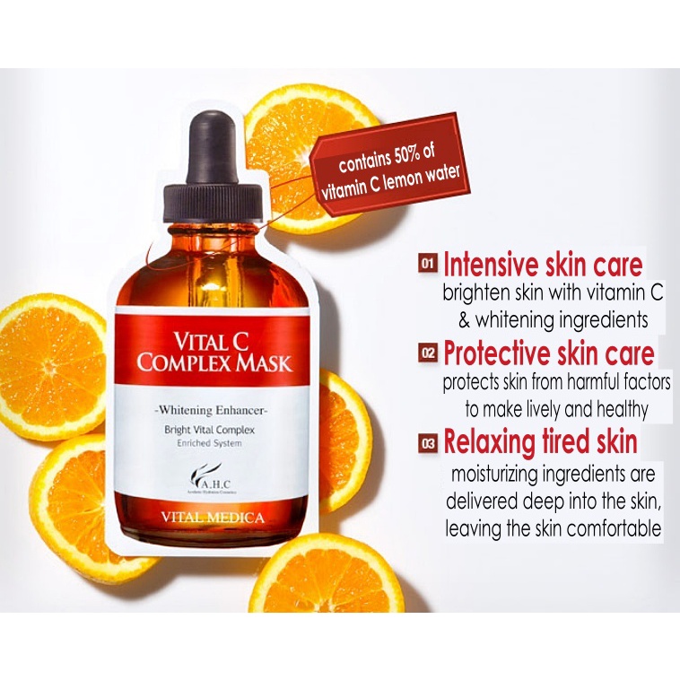 Gói / tờ mặt nạ cao cấp/ Vital C/ Phyto Facial Skin Care 27ml