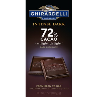 Thanh Socola Ghirardelli Dark Chocolate với 72% hàm lượng cacao 100g