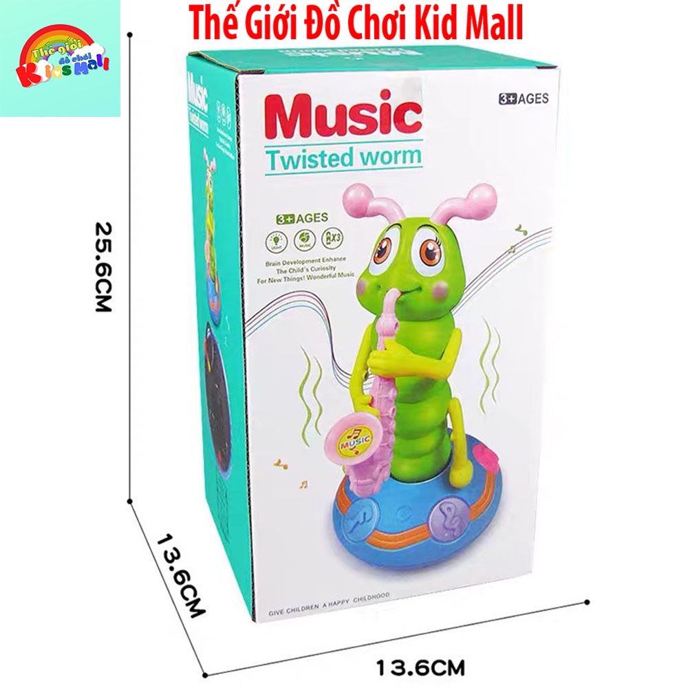 Đồ chơi trẻ em, Con sâu thổi kèn phát sáng đáng yêu dễ thương, trò chơi vui nhộn, quà tặng sinh nhật dành cho bé