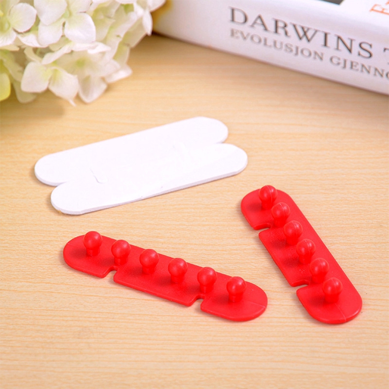 2pcs Clip Clamp Cable With Adhesive Jp5