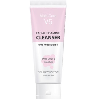 Sữa Rửa Mặt Kiềm Dầu, Cân Bằng Độ Ẩm, Ngừa Mụn Rainbow L'affair Multi-Care V5 Facial Foaming 150ml