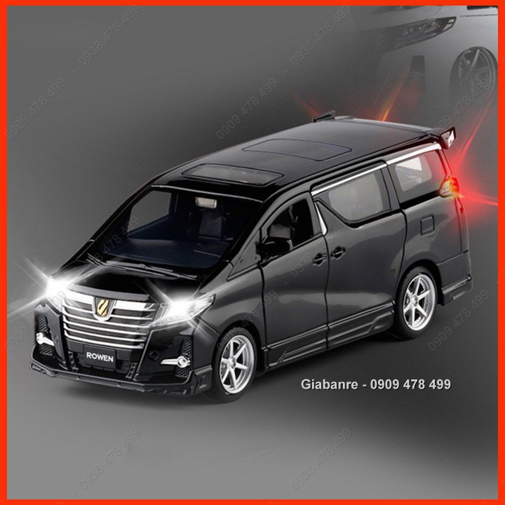 Mô Hình Kim Loại Xe Du Lịch Toyota Alphard Tỉ Lệ 1:32 - Rowen - 9877.5